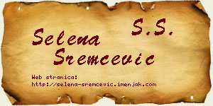 Selena Sremčević vizit kartica